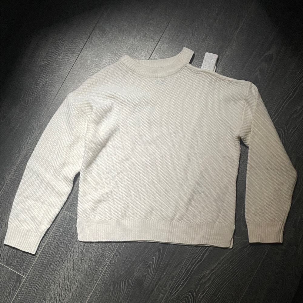 DKNY cold shoulder sweater